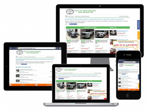 Thiết kế website Salon Toyota Saigon - SalonToyotaSaiGon.com mẫu Phalcon MBN01