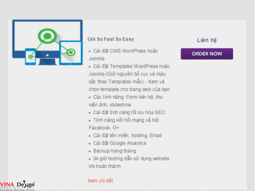 Gói thiết kế web So Fast So Easy