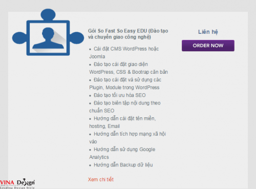 Gói thiết kế web So Fast So Easy EDU (Đào tạo và chuyển giao công nghệ)