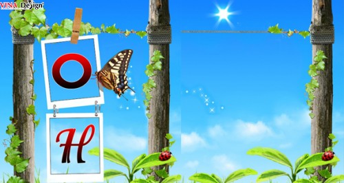 Hình nền chữ cái lồng nhau O H