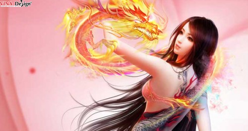 Hình nghệ thuật mỹ nhân 3D