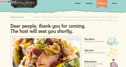 Những mẫu thiết kế web nhà hàng kích thích vị giác của bạn