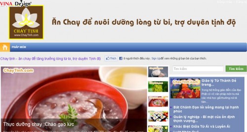 Thiết kế web Chay Tịnh - Chaytinh.com