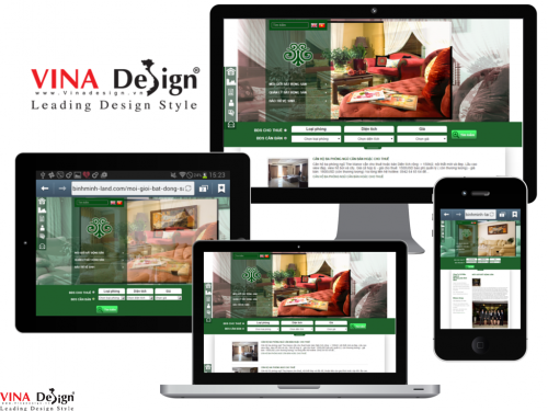 Thiết kế website cho Công Ty Cổ phần Quản lý Bất động sản Bình Minh - binhminh-land.com