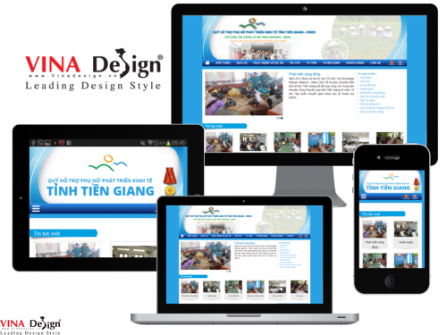 Thiết kế website cho Quỹ hỗ trợ phụ nữ phát triển kinh tế tỉnh Tiền Giang - CWED - mom.com.vn