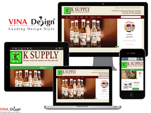 Thiết kế website Chuyên cung cấp nguyên liệu pha chế K SUPPLY - http://www.nguyenlieugiaikhat.com/