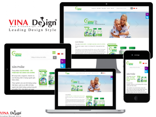 Thiết kế website Công ty Cổ phần Dược phẩm Glomed - calseabone.com