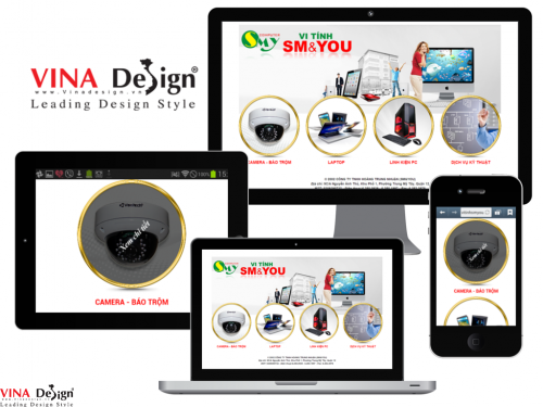 Thiết kế website Công ty TNHH Hoàng Trung Nhuận (SM&YOU) - vitinhsmyou.com.vn