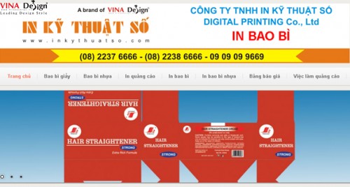 Thiết kế website In Bao Bì - www.Inbaobi.vn