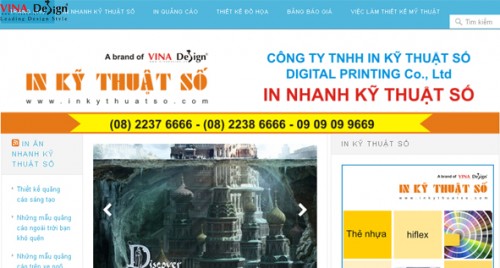 Thiết kế website In Nhanh Kỹ Thuật Số - www.Innhanhkythuatso.vn