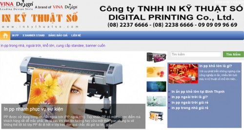 Thiết kế website In PP - www.Inpp.com.vn