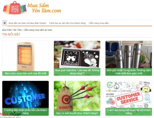Thiết kế website Mua sắm yên tâm - muasamyentam.com