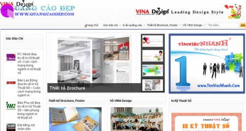 Thiết kế website Quảng cáo đẹp - www.Quangcaodep.com