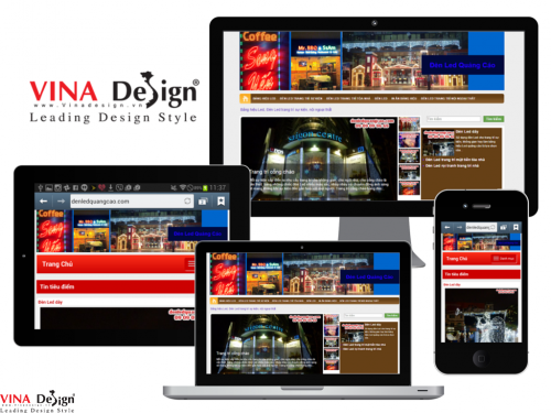 Thiết kế website sản phẩm, dịch vụ Đèn led quảng cáo - denledquangcao.com