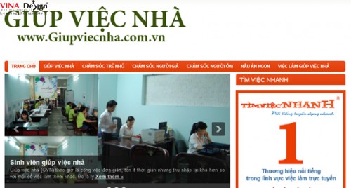 Thiết kế website wordpress Giúp Việc Nhà -www.Giupviecnha.com.vn