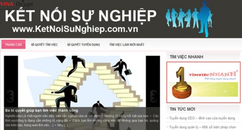 Thiết kế website wordpress Kết Nối Sự Nghiệp - www.Ketnoisunghiep.com.vn