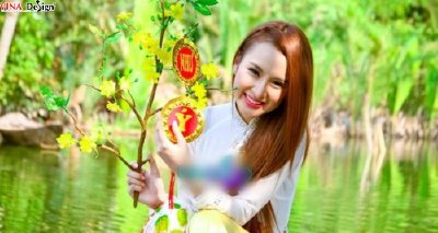 Angela Phương Trinh, xinh tươi với áo dài đón xuân