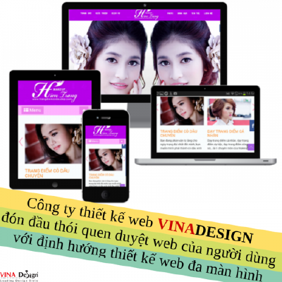 Công ty thiết kế web VINADESIGN đón đầu thói quen duyệt web của người dùng với định hướng thiết kế web đa màn hình