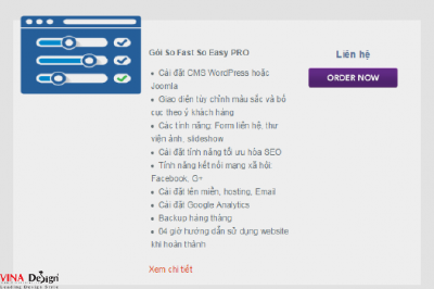 Gói thiết kế web So Fast So Easy PRO