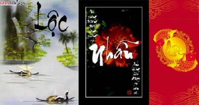 Hình thư pháp dịp tết