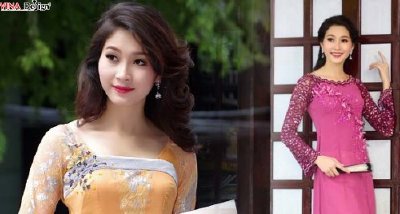 Hoa hậu Thu Thảo, xuống phố với áo dài tha thướt