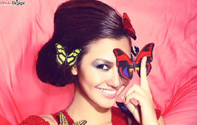 Hồng Quế, gợi cảm với cánh bướm