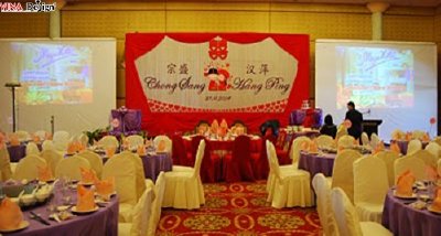 In băng rôn đám cưới