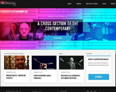 Mẫu thiết kế web đầy màu sắc