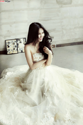 Ngọc Trinh - tuyệt đẹp với váy cưới