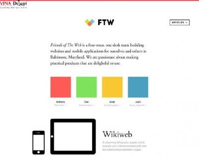 Những mẫu thiết kế website phẳng