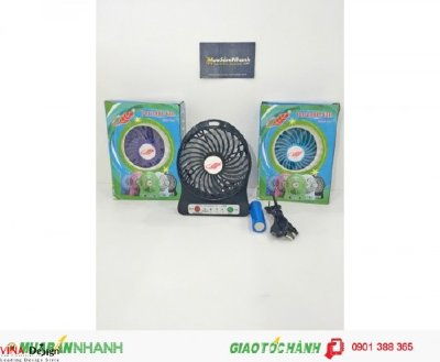 Quạt sạc mini để bàn, không chiếm chỗ, sạc nhanh qua cổng USB