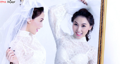 Quỳnh Thư, rạng ngời khi làm 'cô dâu'