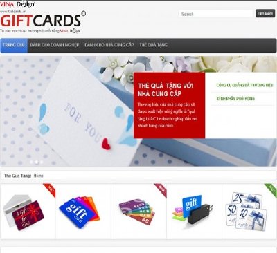 Thiết kế website Thẻ Quà Tặng - Thequatang.com.vn