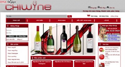 Thiết kế web công ty Chiwine - www.Chiwine.com