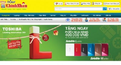 Thiết kế web Công ty Nguyên Kim Chính Nhân - www.chinhnhan.com.vn