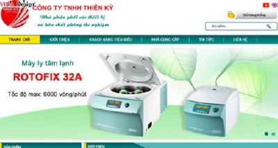 Thiết kế web Công Ty TNHH Thiên Kỳ - www.thienkygroup.com
