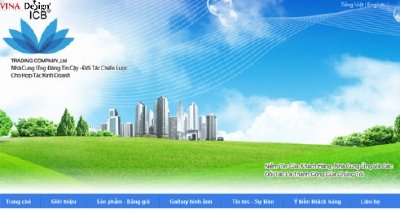 Thiết kế web Công Ty TNHH Thương Mại ICB - Icbvn.com