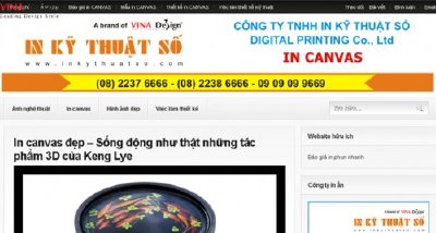 Thiết kế website Canvas - www.Canvas.com.vn