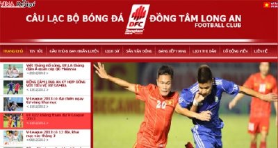 Thiết kế website Câu Lạc Bộ Bóng Đá Đồng Tâm Long An - www.dongtamlongan.com