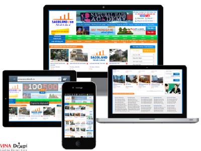 Thiết kế website cho Công ty Cổ phần Sacoland – www.sacoland.vn