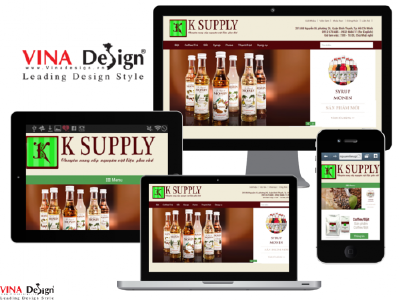 Thiết kế website Chuyên cung cấp nguyên liệu pha chế K SUPPLY - http://www.nguyenlieugiaikhat.com/