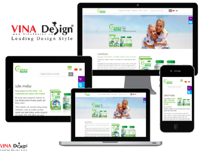 Thiết kế website Công ty Cổ phần Dược phẩm Glomed - calseabone.com