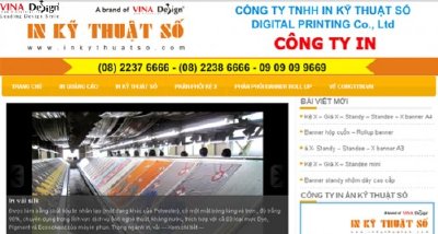 Thiết kế website Công ty In - www.Congtyin.vn