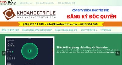 Thiết kế website Đăng Ký Độc Quyền - www.Dangkydocquyen.com