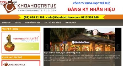 Thiết kế website Giấy Đăng Ký Nhãn Hiệu - www.Giaydangkynhanhieu.com