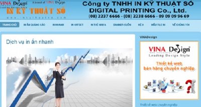 Thiết kế website In ấn nhanh - www.Inannhanh.com