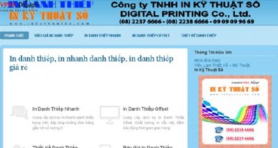 Thiết kế website In Danh Thiếp - www.Indanhthiep.net