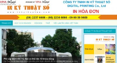 Thiết kế website In Hóa Đơn - www.Inhoadon.vn
