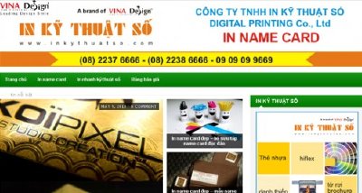 Thiết kế website In Name Card Nhanh - www.Innamecardnhanh.com