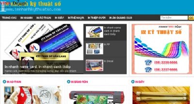 Thiết kế website In nhanh kỹ thuật số - www.Innhanhkythuatso.com